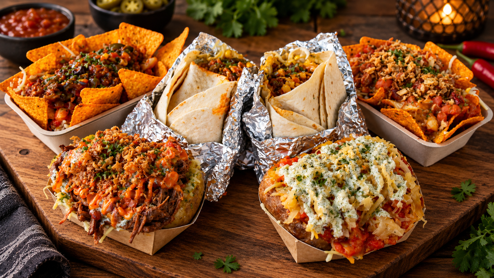 Loaded by Bucko street food spread for events and catering
